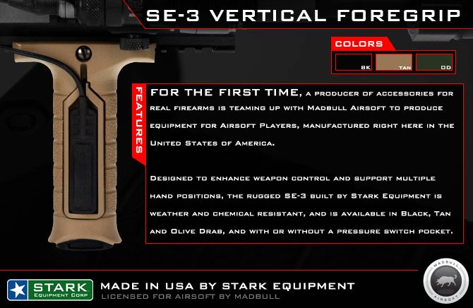Madbull Stark SE-3 vertical Foregrip