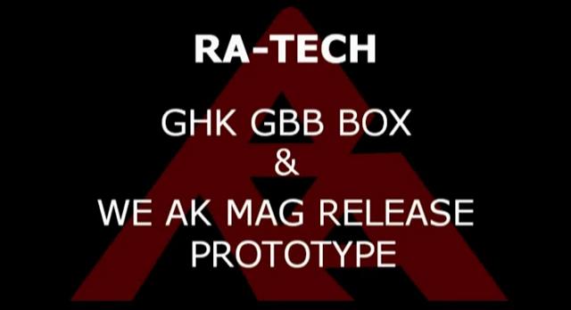 RaTech GHK GBB Box WE AK Mag Release