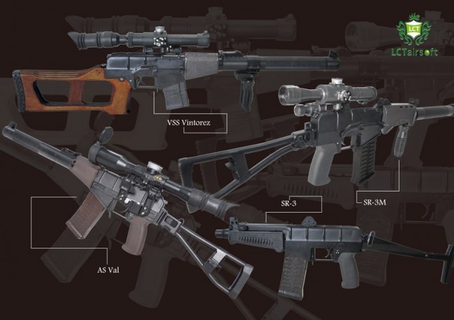 LCT sniper rifles AS VAL VSS Vintorez