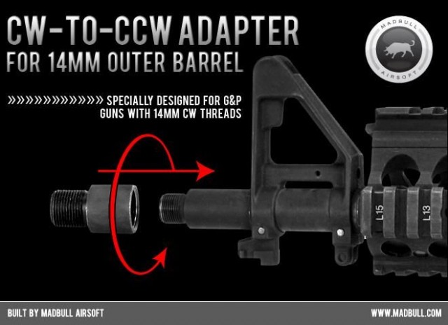 Cw to CCW adapter Madbull Airsoft
