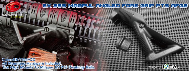 EX 255 Magpul Angled Fore Grip PTS AFG with Box Sand Digital2